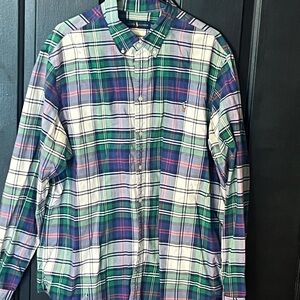 Ralph Lauren Green and Blue Plaid Shirt